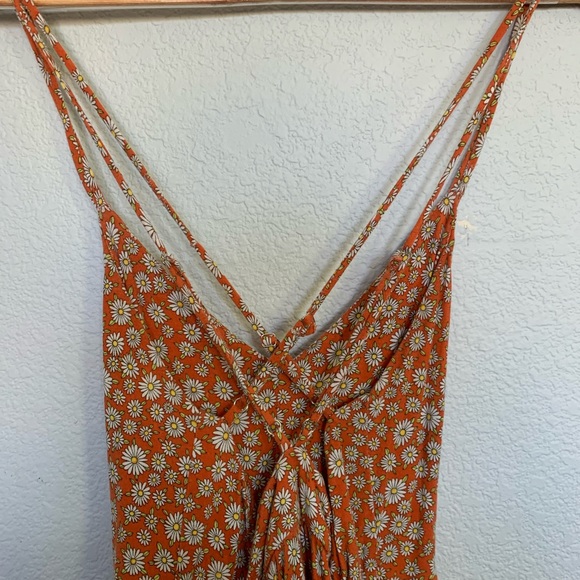 Forever 21 Orange Floral Print Romper - Picture 4 of 10